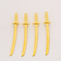 Zinc Alloy Samurai Sword Charm Pendant for DIY Necklace Bracelet Jewelry Making view 4