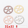 Zinc Alloy Gear Charm Pendant No.765580 for DIY Necklace Bracelet Jewelry Making view 1