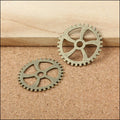 Zinc Alloy Gear Charm Pendant No.765580 for DIY Necklace Bracelet Jewelry Making view 3
