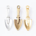 Zinc Alloy Shovel Charm Pendant No.140349 for DIY Necklace Bracelet Jewelry Making view 1