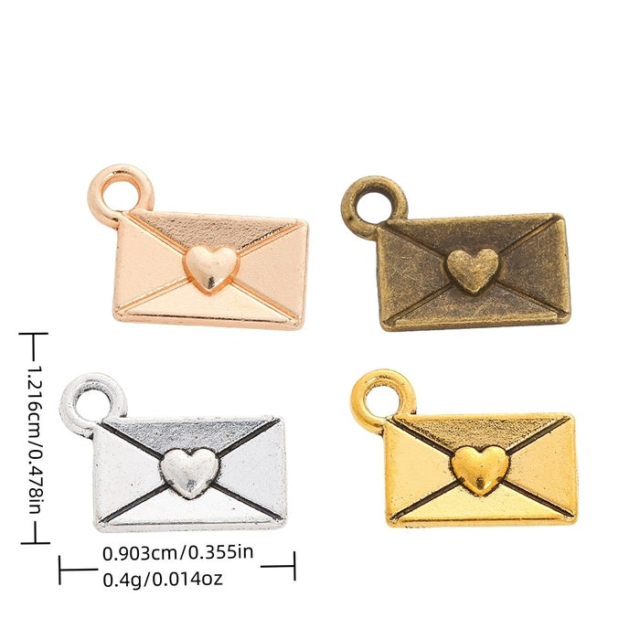 Zinc Alloy Envelope Charm Pendant No.484484 for DIY Necklace Bracelet Jewelry Making