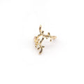 Elegant Alloy Vine Leaf Ear Cuff Clip On Wheat Branch No Piercing Jewelry For Women Fashion Earrings view 5