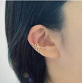 Elegant Alloy Vine Leaf Ear Cuff Clip On Wheat Branch No Piercing Jewelry For Women Fashion Earrings view 2