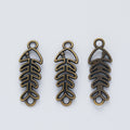 Zinc Alloy Fishbone Jewelry Findings Accessories for DIY Jewelry Making view 3