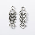 Zinc Alloy Fishbone Jewelry Findings Accessories for DIY Jewelry Making view 2