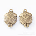 Zinc Alloy Sheep Charm Pendant No.526584 for DIY Necklace Bracelet Jewelry Making view 3