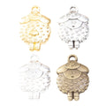 Zinc Alloy Sheep Charm Pendant No.526584 for DIY Necklace Bracelet Jewelry Making view 5