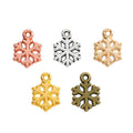 Zinc Alloy Snowflake Charm Pendant No.526957 for DIY Necklace Bracelet Jewelry Making view 5