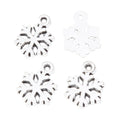 Zinc Alloy Snowflake Charm Pendant No.526957 for DIY Necklace Bracelet Jewelry Making view 3