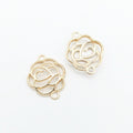 Zinc Alloy Rose Charm Pendant No.594545 for DIY Necklace Bracelet Jewelry Making view 4