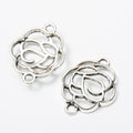 Zinc Alloy Rose Charm Pendant No.594545 for DIY Necklace Bracelet Jewelry Making view 3