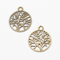 Zinc Alloy Tree Of Life Charm Pendant No.568597 for DIY Necklace Bracelet Jewelry Making view 3