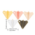 Zinc Alloy Paper Airplane Charm Pendant for DIY Necklace Bracelet Jewelry Making view 1