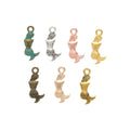 Zinc Alloy Mermaid Charm Pendant No.027325 for DIY Necklace Bracelet Jewelry Making view 5