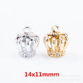 Zinc Alloy Crown Charm Pendant No.164420 for DIY Necklace Bracelet Jewelry Making view 1