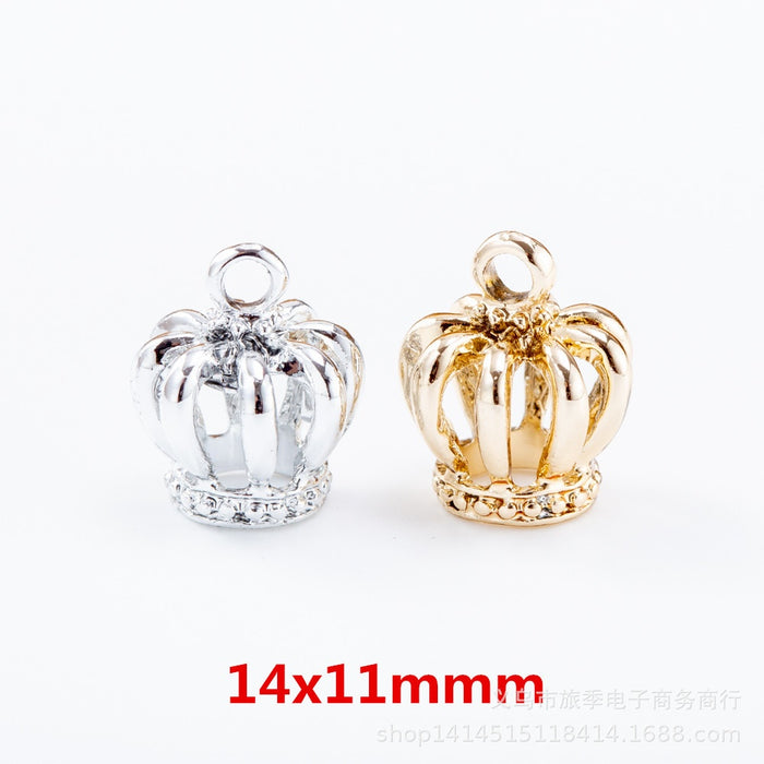 Zinc Alloy Crown Charm Pendant No.164420 for DIY Necklace Bracelet Jewelry Making