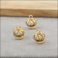 Zinc Alloy Crown Charm Pendant No.164420 for DIY Necklace Bracelet Jewelry Making view 4