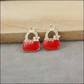 Zinc Alloy Handbag Charm Pendant No.720296 for DIY Necklace Bracelet Jewelry Making view 4