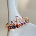 Korean Simple Flower Index Finger Ring Creative Open Adjustable Ring For Women Gift view 3