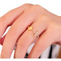 Korean Simple Flower Index Finger Ring Creative Open Adjustable Ring For Women Gift view 5