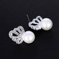 Korean Butterfly Zircon Rhinestone Clip On Studs No Piercing Elegant Sparkle Fashion Earrings view 3