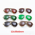 Zinc Alloy Glasses Charm Pendant No.455694 for DIY Necklace Bracelet Jewelry Making view 1