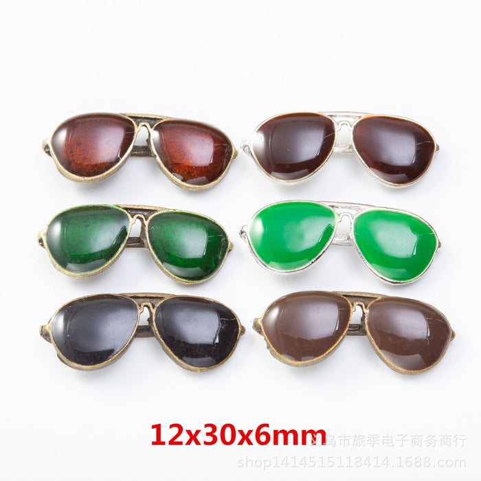 Zinc Alloy Glasses Charm Pendant No.455694 for DIY Necklace Bracelet Jewelry Making