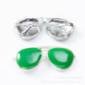 Zinc Alloy Glasses Charm Pendant No.455694 for DIY Necklace Bracelet Jewelry Making view 4