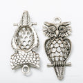 Zinc Alloy Owl Charm Pendant No.349885 for DIY Necklace Bracelet Jewelry Making view 2