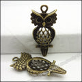 Zinc Alloy Owl Charm Pendant No.349885 for DIY Necklace Bracelet Jewelry Making view 5