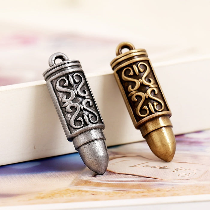 35x11mm Antique Silver Zinc Alloy Charm Pendant for DIY Necklace Bracelet Jewelry Making
