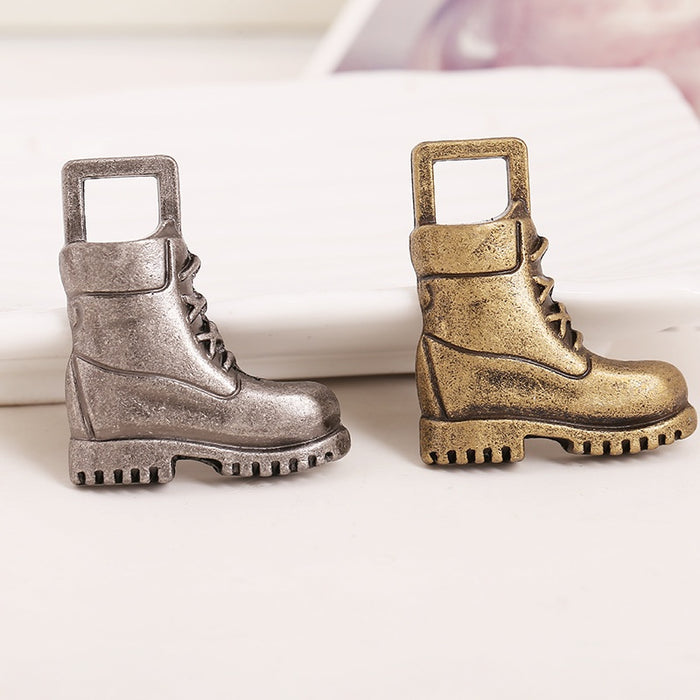 DIY Vintage Style Alloy Shoe Necklace Pendant Charm For Handmade Jewelry Supplies 42mm x 38mm