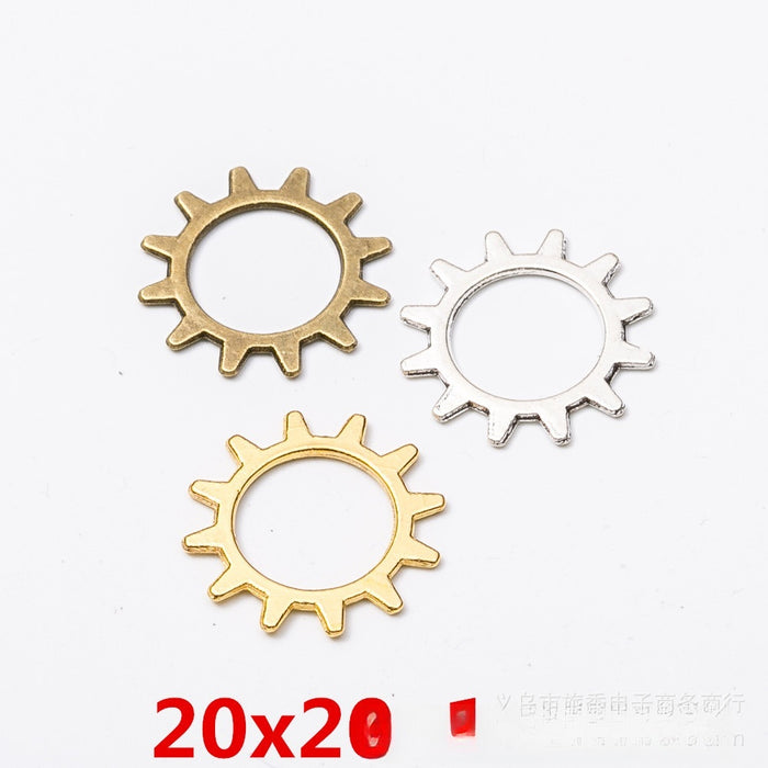 Zinc Alloy Gear Charm Pendant No.970144 for DIY Necklace Bracelet Jewelry Making
