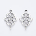 Zinc Alloy Chinese Knot Charm Pendant No.107915 for DIY Necklace Bracelet Jewelry Making view 3