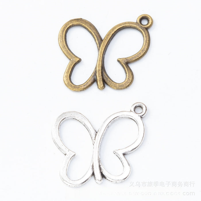 Zinc Alloy Butterfly Charm Pendant No.678597 for DIY Necklace Bracelet Jewelry Making