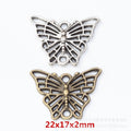 Zinc Alloy Butterfly Charm Pendant No.214617 for DIY Necklace Bracelet Jewelry Making view 1