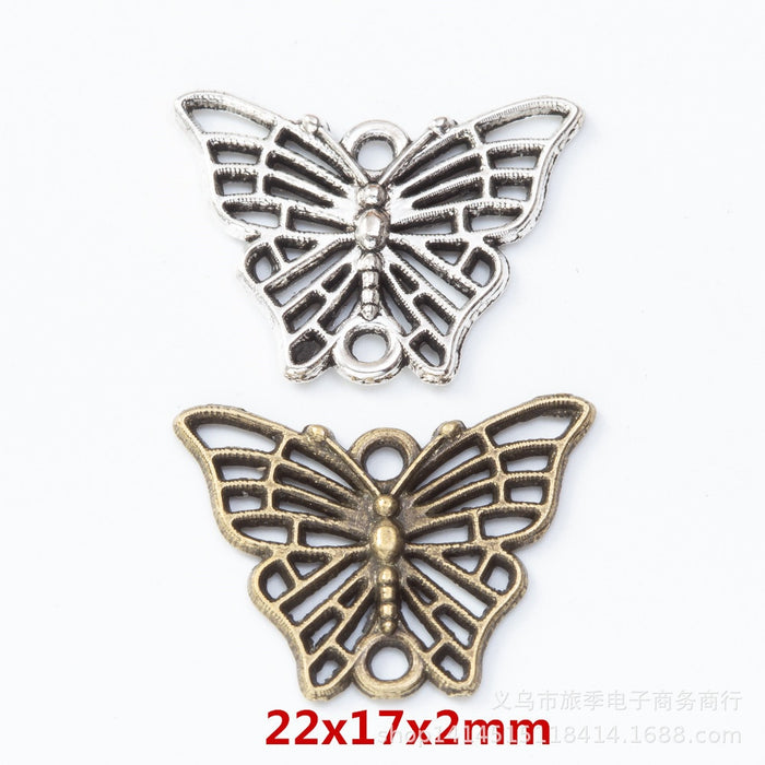 Zinc Alloy Butterfly Charm Pendant No.214617 for DIY Necklace Bracelet Jewelry Making