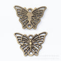 Zinc Alloy Butterfly Charm Pendant No.214617 for DIY Necklace Bracelet Jewelry Making view 3