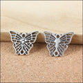 Zinc Alloy Butterfly Charm Pendant No.214617 for DIY Necklace Bracelet Jewelry Making view 4