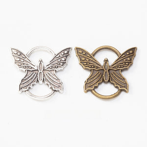Zinc Alloy Butterfly Charm Pendant No.970224 for DIY Necklace Bracelet Jewelry Making