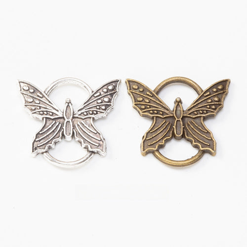 Zinc Alloy Butterfly Charm Pendant No.970224 for DIY Necklace Bracelet Jewelry Making