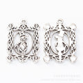 Zinc Alloy Rabbit Frame Charm Pendant for DIY Necklace Bracelet Jewelry Making view 3
