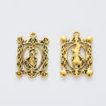Zinc Alloy Rabbit Frame Charm Pendant for DIY Necklace Bracelet Jewelry Making view 4