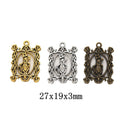 Zinc Alloy Rabbit Frame Charm Pendant for DIY Necklace Bracelet Jewelry Making view 1