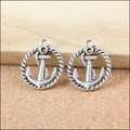 Zinc Alloy Anchor Charm Pendant No.616231 for DIY Necklace Bracelet Jewelry Making view 4