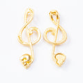 Zinc Alloy Music Skull Charm Pendant for DIY Necklace Bracelet Jewelry Making view 4
