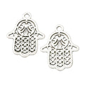 Zinc Alloy Hand Charm Pendant No.380840 for DIY Necklace Bracelet Jewelry Making view 3