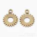 Zinc Alloy Gear Charm Pendant No.052865 for DIY Necklace Bracelet Jewelry Making view 2