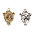 Zinc Alloy Rose Charm Pendant No.926535 for DIY Necklace Bracelet Jewelry Making view 4