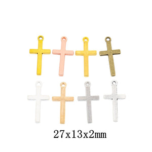Zinc Alloy Cross Charm Pendant No.933962 for DIY Necklace Bracelet Jewelry Making